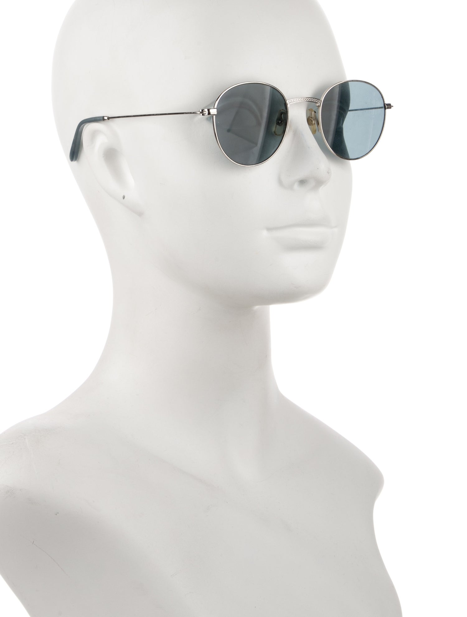 Garrett Leight Round Tinted Sunglasses